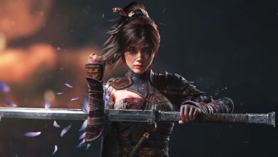 Samurai holding a katana