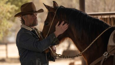 Ellie and Yancy talk in Ransom Canyon