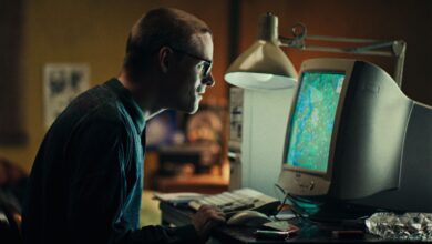 Peter Capaldi in a hoodie in Black Mirror episode Plaything.