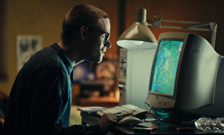 Peter Capaldi in a hoodie in Black Mirror episode Plaything.