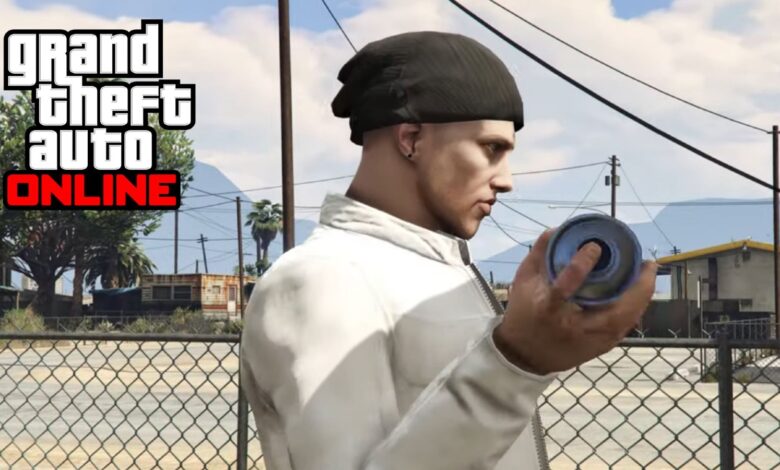GTA online Gun Van seller sitting in van