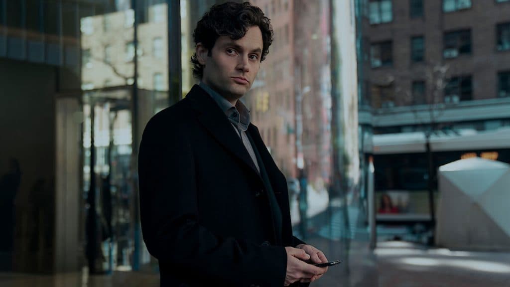 Penn Badgley como Joe Goldberg na sua temporada 5 pôster