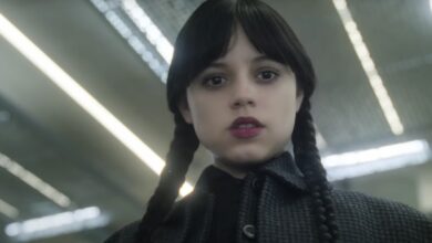 Jenna Ortega as Wednesday in Season 2 poster