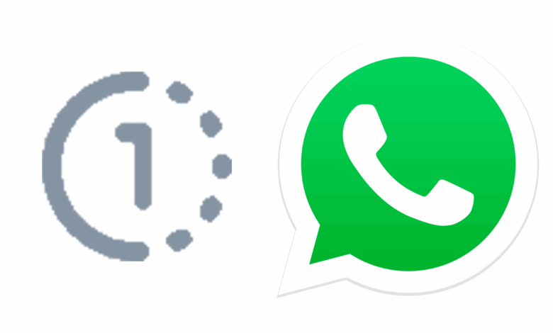 modo visualização única do whatsapp
