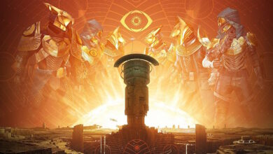 Destiny 2 Guardian shooting weapon at Witch in Gambit.