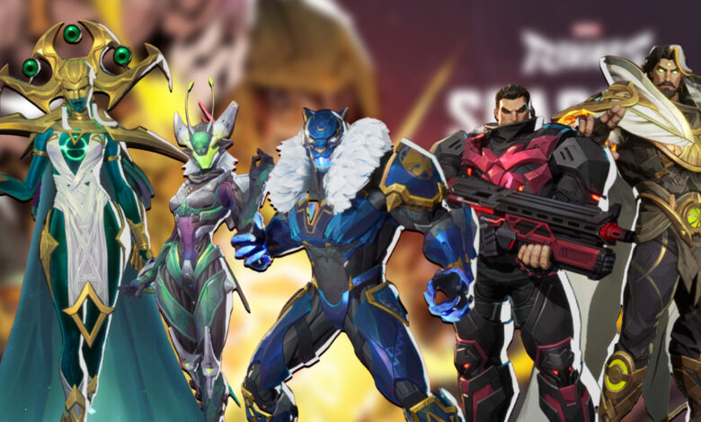 A screenshot featuring free Marvel Rivals skins in Season 2.