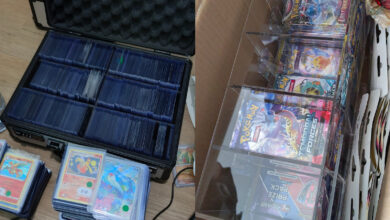 charizard pokemon card at crime scene