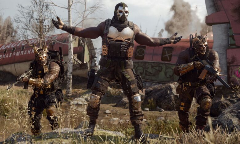 Call of DUty Black Ops 6 character standing in front of downed plane with arms open