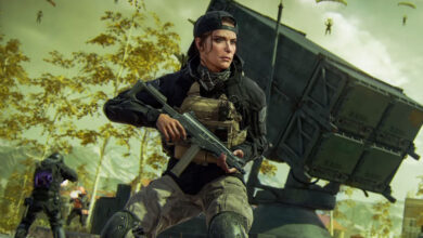 Warzone player on motorbike