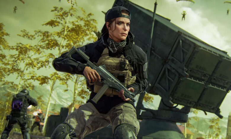 Warzone player on motorbike
