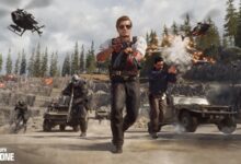 Warzone player on motorbike