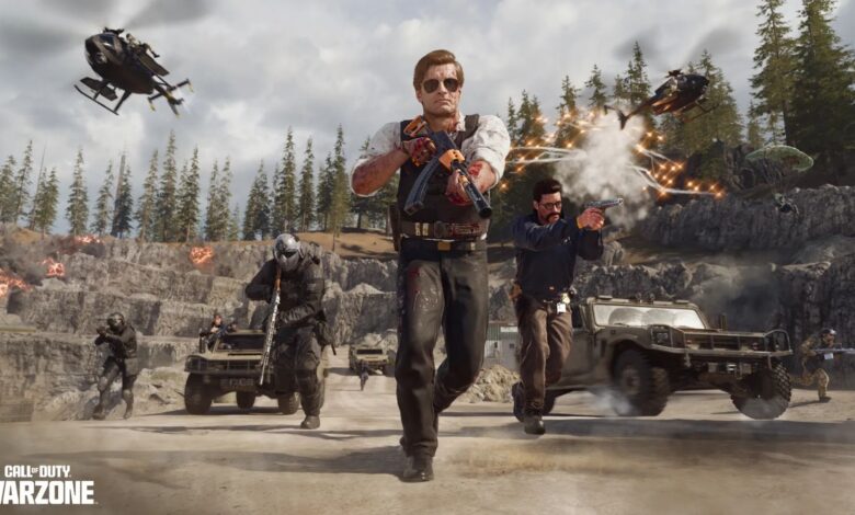 Warzone player on motorbike