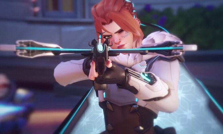 A screenshot featuring the Overwatch 2 Street Fighter collab skins.
