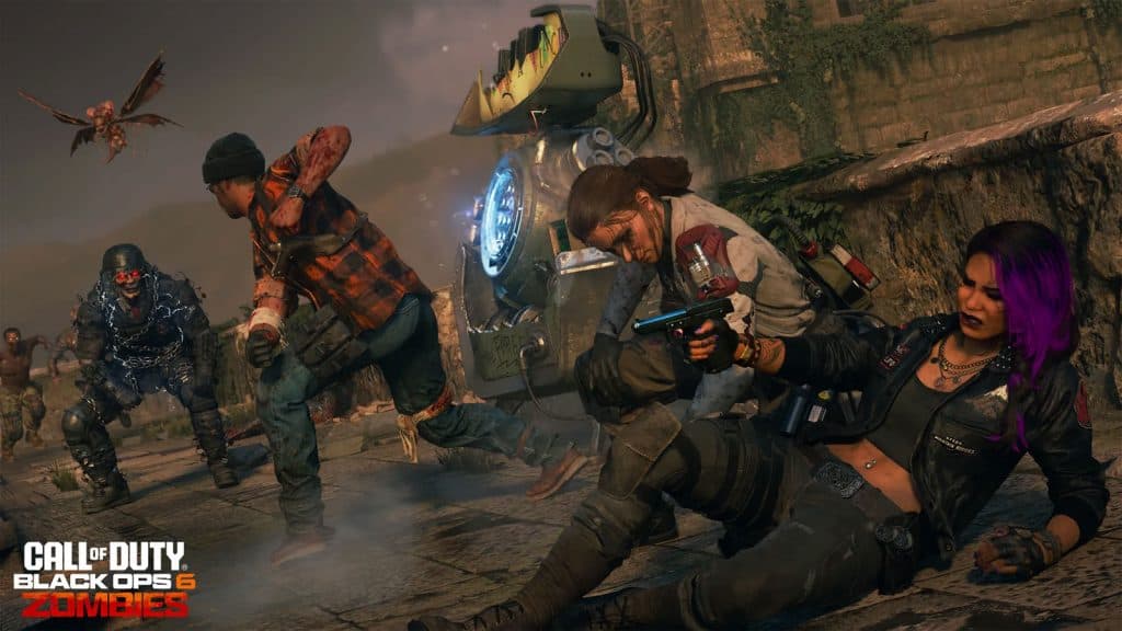Black Ops 6 jogadores de zumbis no modo de luto