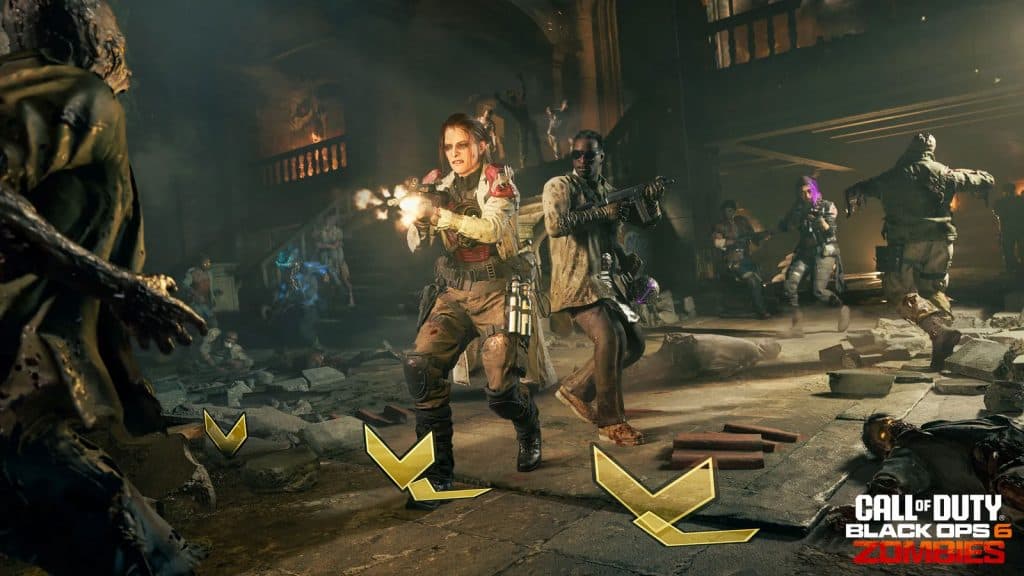 Zona de captura em Black Ops 6 Zombies Modo de luto