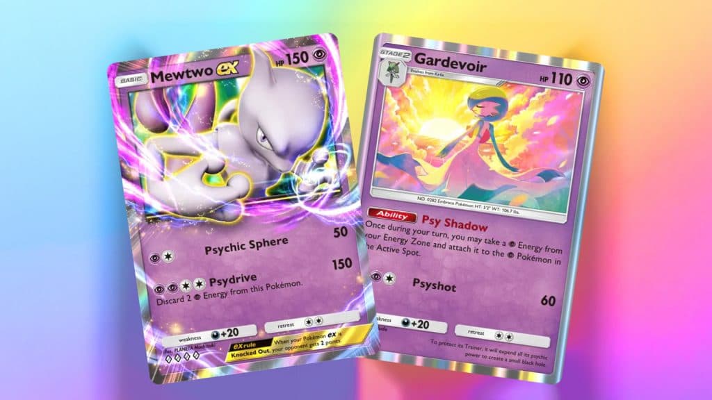 Pokemon TCG Pocket Mewtwo ex Gardevoir Deck