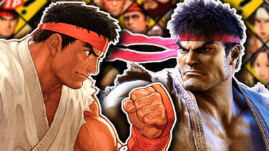 Fatal Fury City of the Wolves comic book style character layout