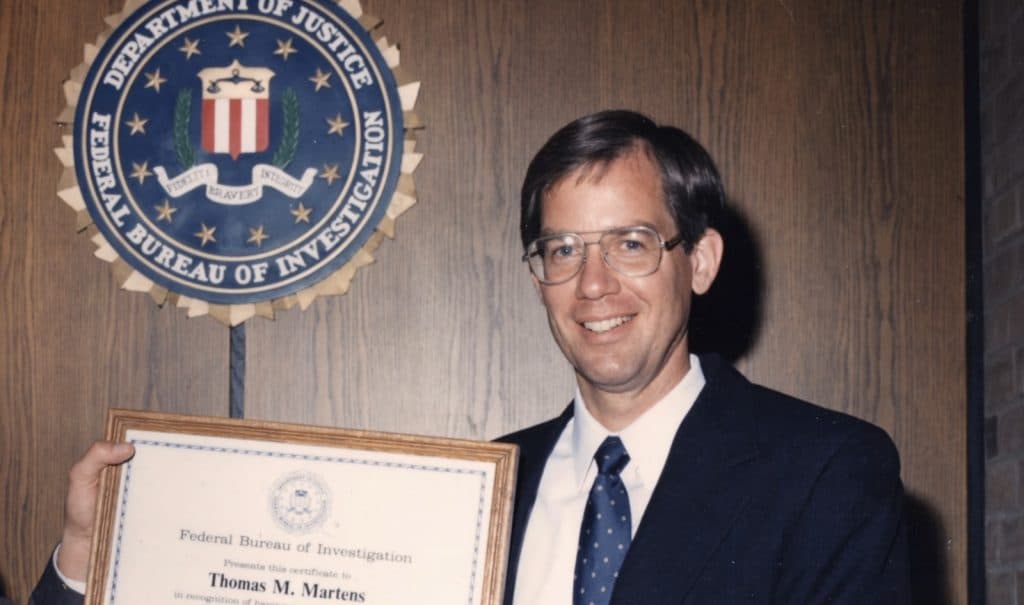 Foto do ex -agente do FBI Tom Martens