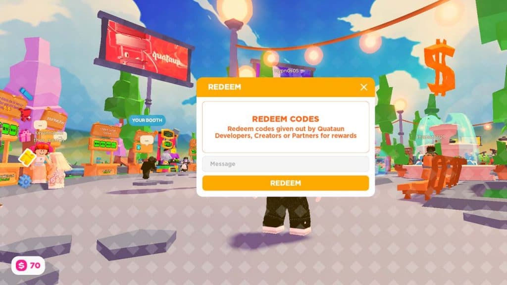 Esta imagem mostra como usar códigos no roblox pls doar
