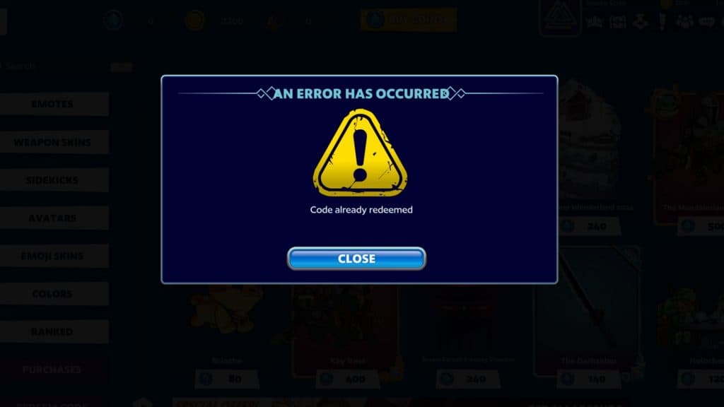 Código Brawlhalla resgatou