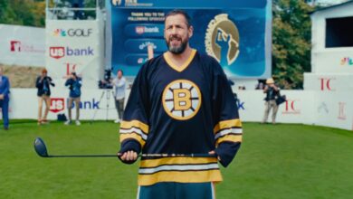 Adam Sandler in Big Daddy and Ryan Gosling and Steve Carrell in Crazy Stupid Love