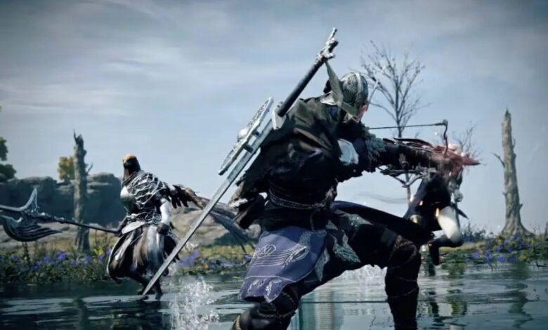 Elden Ring Nightreign players fighting