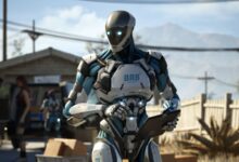 A screenshot featuring the character from MindsEye.