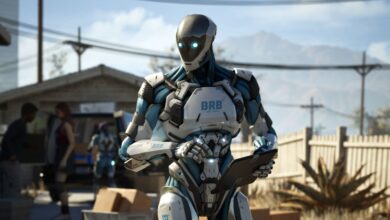 A screenshot featuring the character from MindsEye.