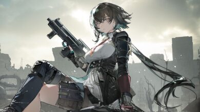 Anime girl with a rifle