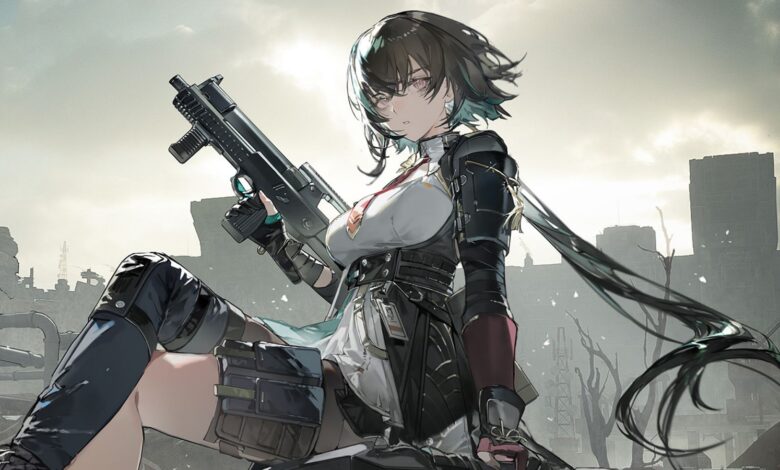 Anime girl with a rifle