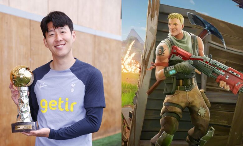 Fortnite characters running from explosion