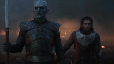 George RR Martin and the stars of House of the Dragon