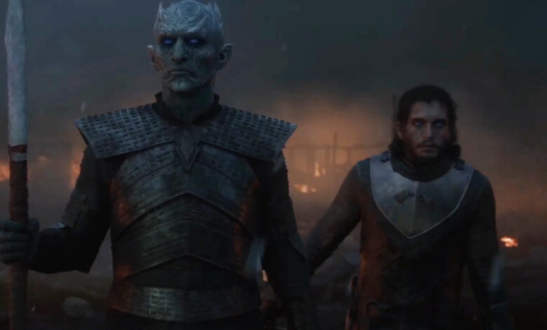 George RR Martin and the stars of House of the Dragon