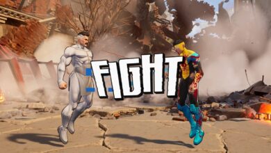 Fatal Fury City of the Wolves comic book style character layout