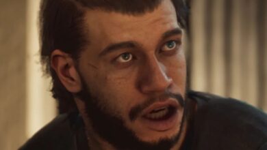 A screenshot featuring the character from MindsEye.