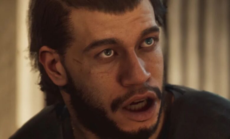 A screenshot featuring the character from MindsEye.