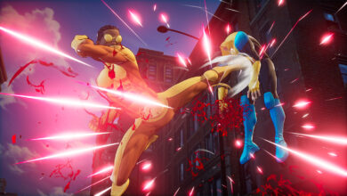 Invincible VS Mark and Omniman fighting